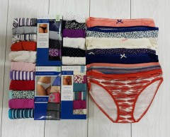 LIZWEAR 6 Pcs Ladies Cotton Bikini Pack (NOVO) ( Random Color) (S - M - L - XL)