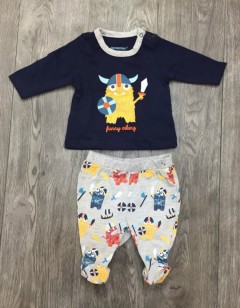 PM Boys Long Sleeved Shirt And Pyjama Set (PM) (1 to 25 Months)