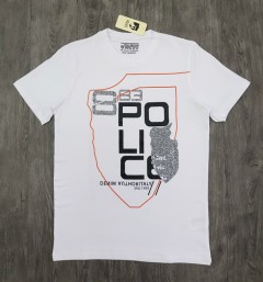 POLICE Mens T-Shirt (WHITE) (S - M - L - XL ) 
