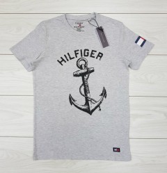 TOMMY - HILFIGER TOMMY - HILFIGER Mens T-Shirt (NOVO) (GRAY) (S - M - L - XL )