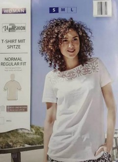 UP FASHION Womens T-Shirt(WHITE) (S - M - L)
