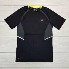 RUSSELL Mens T-Shirt (BLACK) (L - XL )