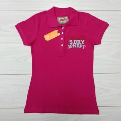 SUPERDRY Ladies Polo Shirt (PINK) (S - M - L - XL ) 