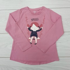 Girls Long Sleeved Shirt (PINK) (3 to 5 Years) 