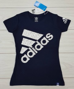 ADIDAS Ladies T-Shirt (NAVY) (S - M - L - XL)