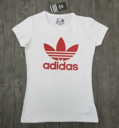 ADIDAS Ladies T-Shirt (WHITE) (S - M - L - XL )