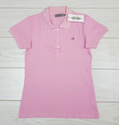 CALVIN KLEIN Ladies Polo Shirt (LIGHT PINK) (S - M - L - XL ) 