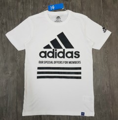 ADIDAS Mens T-Shirt (WHITE) (S - M - L - XL )