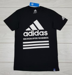 ADIDAS Mens T-Shirt (BLACK) (S - M - L - XL )
