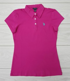 U.S. POLO ASSN Ladies Polo Shirt (PINK) (XS - S - M - L - XL ) 