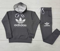 ADIDAS  Ladies Sweatshirt And Pants (GRAY) (M - L - XL)