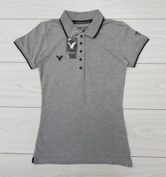 AMERICAN EAGLE Ladies T-Shirt (GRAY) (S - M - L - XL )