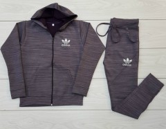 ADIDAS Ladies Sweatshirt And Pants (GRAY) (M - L - XL)