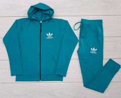 ADIDAS Ladies Sweatshirt And Pants (BLUE) (M - L - XL)