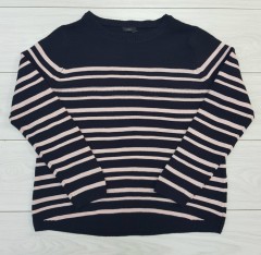 M.CO Ladies Long Sleeved Shirt (NAVY) (8 to 20)