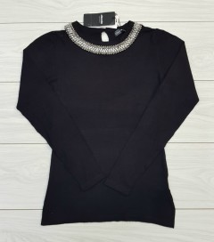Chicoree Ladies Long Sleeved Shirt (BLACK) (M - L - XL) 