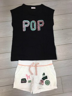 PM Girls T-Shirt And Shorts Set (PM) (8 to 14 Years)
