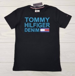 TOMMY - HILFIGER Mens T-Shirt (BLACK) (S - M - L - XL )