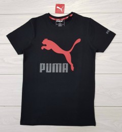 PUMA Mens T-Shirt (BLACK) (S - M - L - XL )