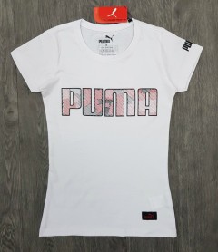 PUMA Ladies T-Shirt (WHITE) (S - M - L - XL ) 