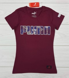 PUMA Ladies T-Shirt (MAROON) (S - M - L - XL ) 