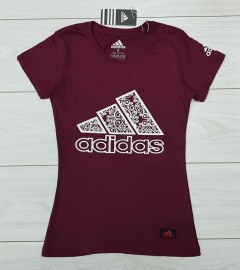 ADIDAS Ladies T-Shirt (MAROON) (S - M - L - XL)