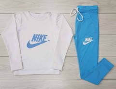 NIKE Ladies Sweatshirt And Pants (LIGHT BLUE) (M - L - XL)