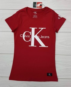 CALVIN KLEIN Ladies T-Shirt (RED) (S - M - L - XL )
