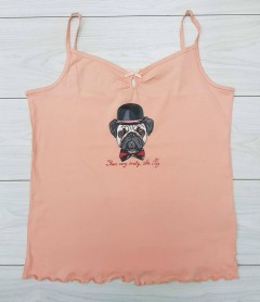 QUEENTER Ladies Tank Top (LIGHT PINK) (M) 