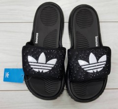 ADIDAS Mens Slippers (BLACK - WHITE) (40 to 45) 