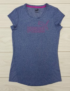 PUMA Ladies T-Shirt (BLUE) (S - M - L - XL)