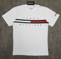 TOMMY - HILFIGER Mens T-Shirt (WHITE) (S - M - L - XL ) 
