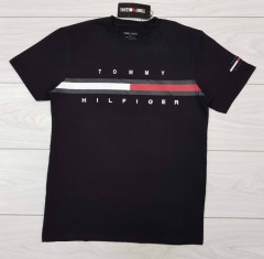 TOMMY - HILFIGER Mens T-Shirt (BLACK) (S - M - L - XL )