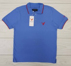 AMERICAN EAGLE Mens Polo Shirt (BLUE) (S - M - L - XL )