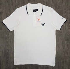 AMERICAN EAGLE Mens Polo Shirt (WHITE) (S - M - L - XL )