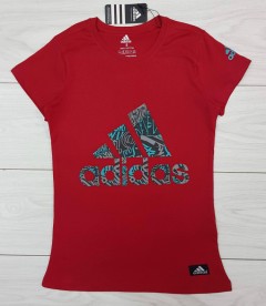 ADIDAS Ladies T-Shirt (RED) (S - M - L - XL)