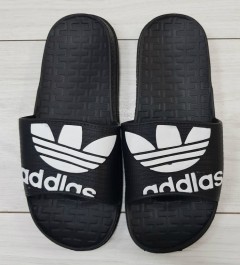 ADIDAS Mens Slippers (BLACK - WHITE) (MD) (40 to 45)