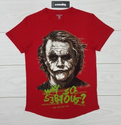 SUPREEM Mens Design T-Shirt (RED) (Made in Turkey) (S - M - L - XL - XXL )