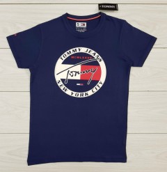 TOMMY - HILFIGER Mens T-Shirt (NAVY) (S - M - L - XL )