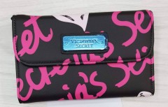 VICTORIAS SECRET Ladies Wallet (BLACK - PINK) (MD) (VS) (Free Size)