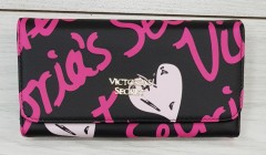 VICTORIAS SECRET Ladies Wallet (BLACK - PINK) (MD) (VS) (Free Size)