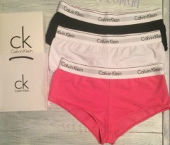 CALVIN KLEIN Ladies Turkey 3 Pieces Panty Pack (WHITE- RED - BLACK) (S - M - L)