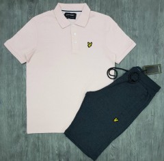 LYLE SCOTT Turkey Mens Set (LIGHT PINK - DARK GRAY) (S - M - L - XL - XXL) 