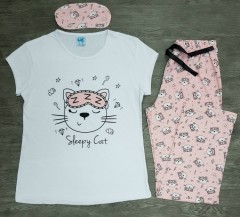 Despicable Me Turkey 3 Pcs Ladies Set (WHITE - PINK) (S - M - L - XL)