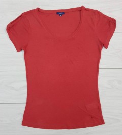 TOM TAILOR Ladies T-Shirt (RED) (XS - S - M - L - XL - XXL - 3XL) 