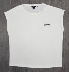 TOM TAILOR  Ladies T-Shirt (WHITE) (S - M - XL)
