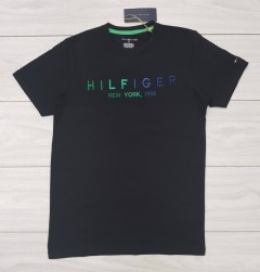 TOMMY - HILFIGER Mens T-Shirt (BLACK) (S - M - L - XL )
