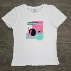PRIMARK  Ladies T-Shirt (WHITE) (XXS - XS)