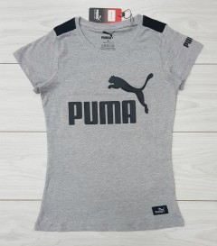 PUMA  Ladies T-Shirt (GRAY) (S - M - L - XL)