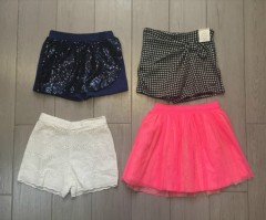 PM 4 Pcs Girls Shorts Pack (PM) (5 to 6 Years)